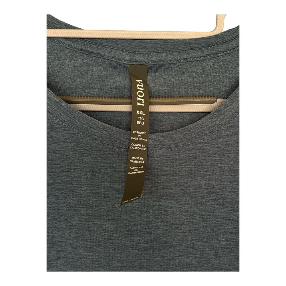 Vuori Men's Long Sleeve Strato Tech Tee Shirt Pool Blue Size XXL New w/tag - Picture 3 of 4